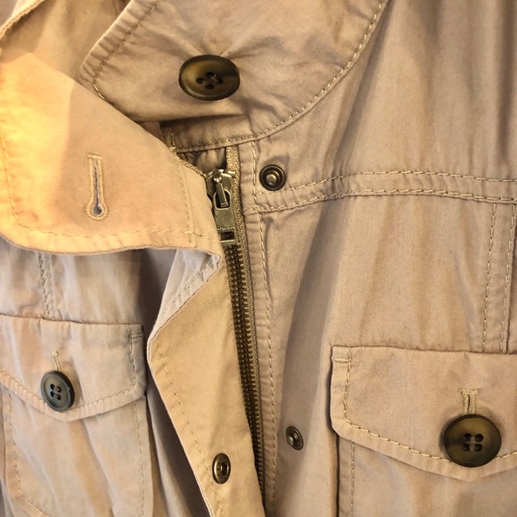 SALE! π OLSEN short utility Trench Coat with embroidery π - Picture 3 of 13